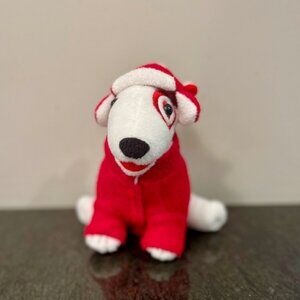 🔥 Target Bullseye Dog Red Fleece Winter Jacket Coat and Hat Collectible Toy